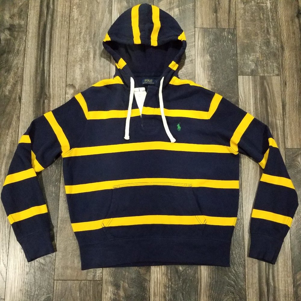Polo Ralph Lauren Large Pullover Hoodie Striped